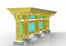 江蘇中泰科技為蘇州設計最新款候車亭款式